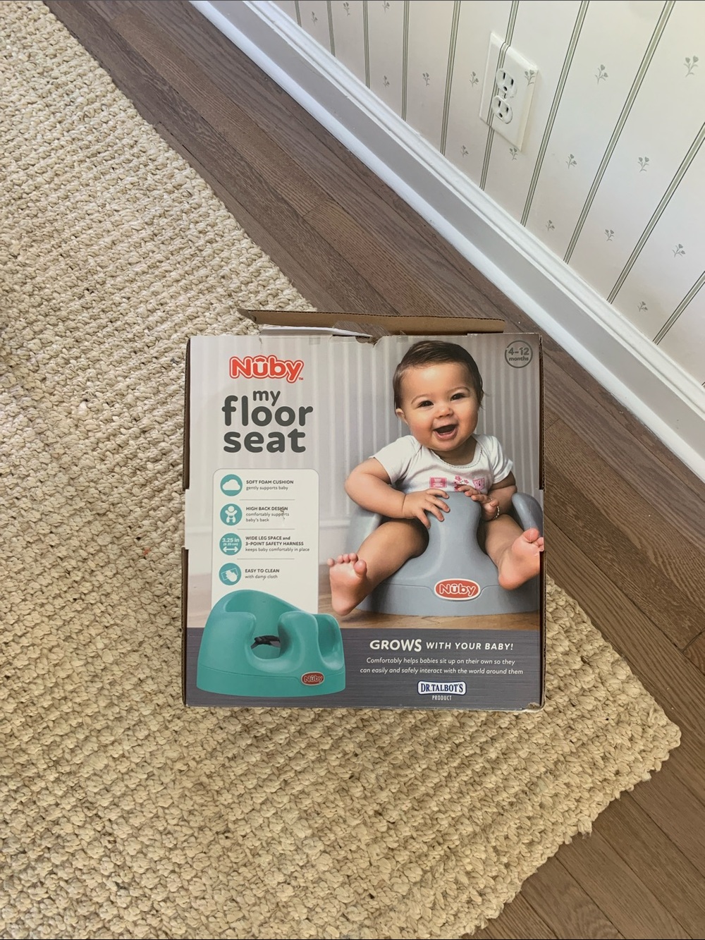 Nuby My Floor Seat - Gray Baby Seat